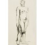 Henry Moore O.M., C.H. (British, 1898-1986) Standing Nude 56 x 33.5 cm. (22 x 14 in.) (Executed c...