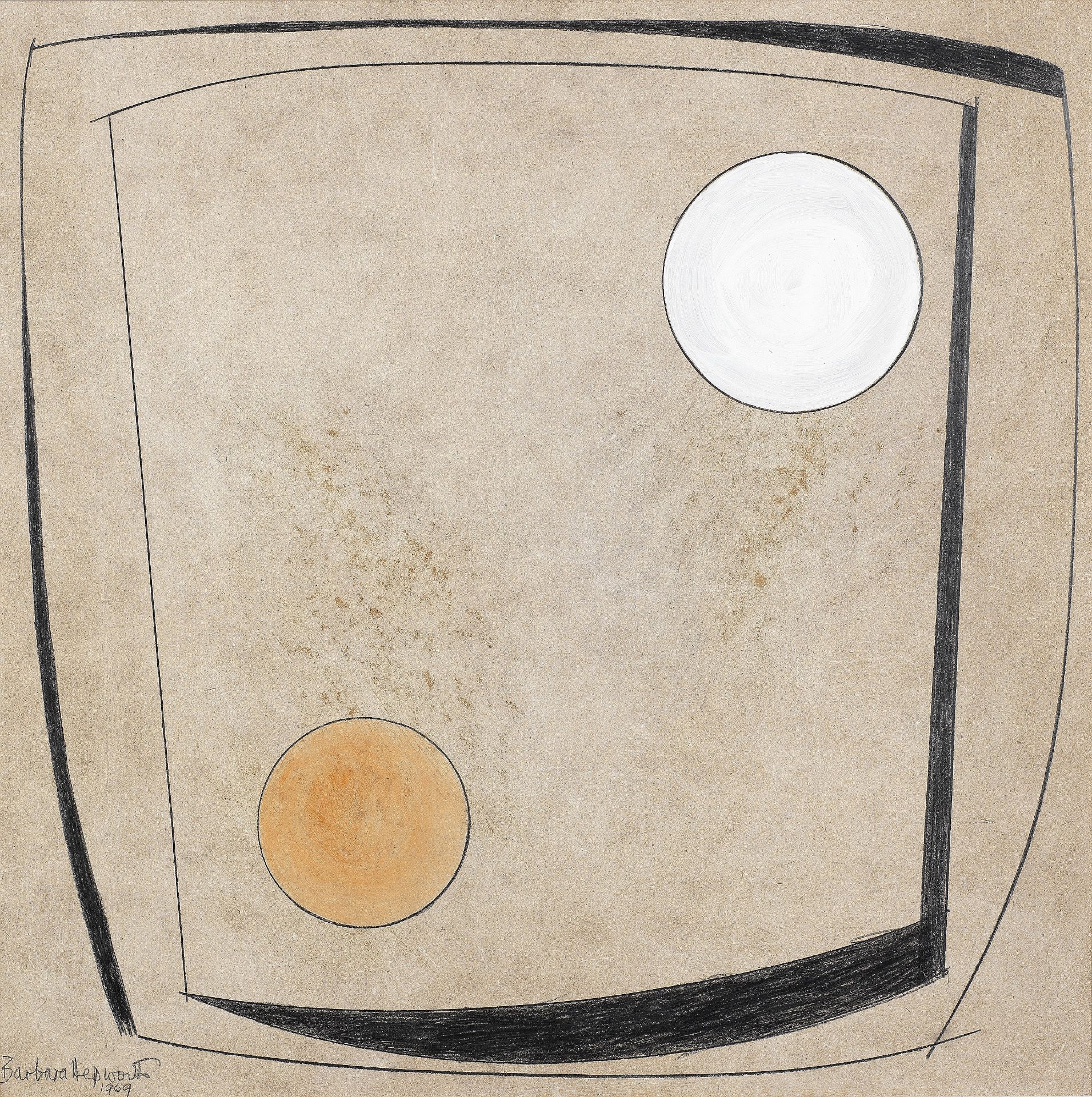 Dame Barbara Hepworth (British, 1903-1975) Tranquil Form 56 x 56 cm. (22 x 22 in.)