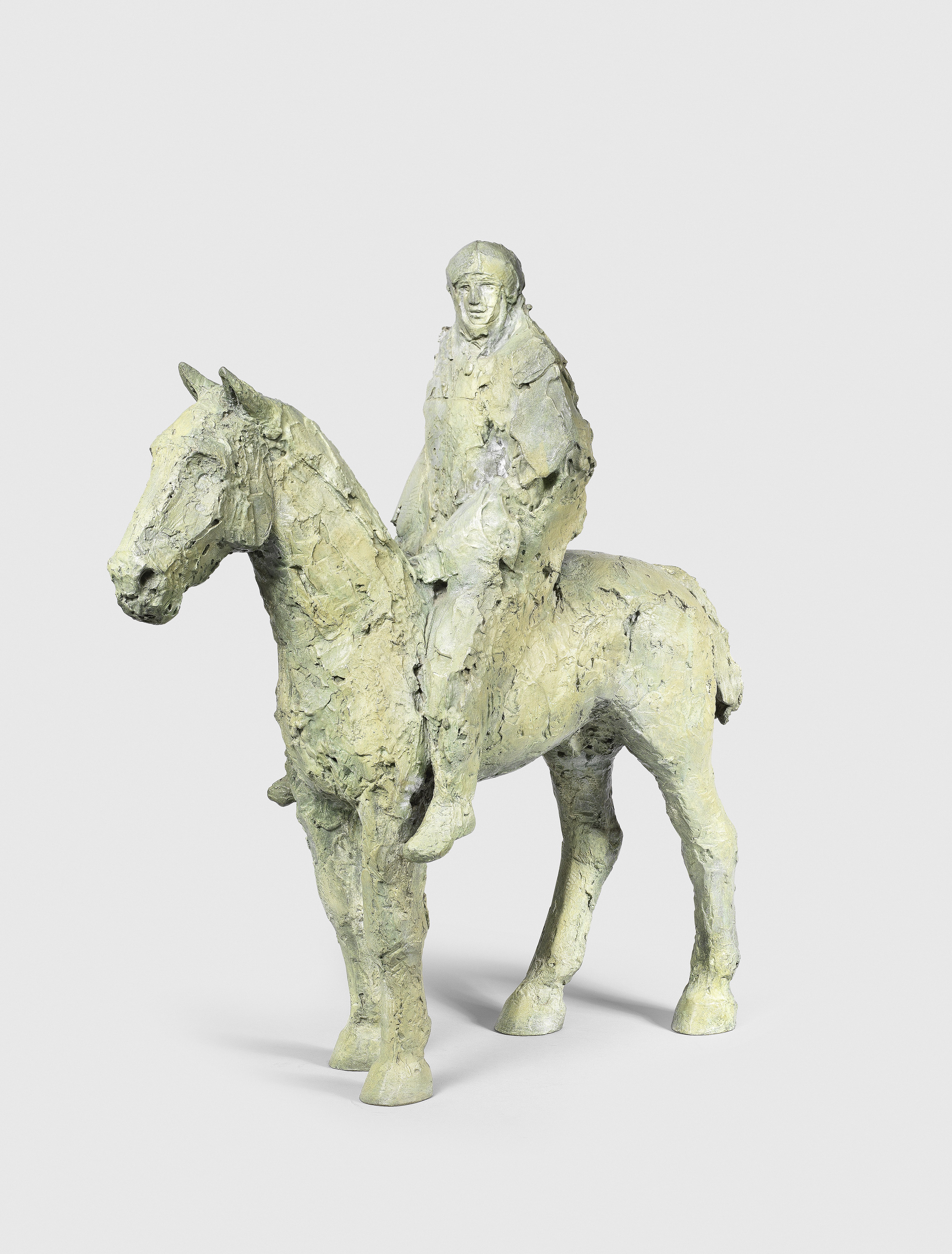 Dame Elisabeth Frink R.A. (British, 1930-1993) Horseman 83 cm. (32 5/8 in.) high (Conceived in 1984)