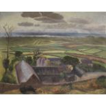 John Nash R.A. (British, 1893-1977) Llangennith Panorama 71.2 x 91.5 cm. (28 x 36 in.)