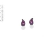 A PAIR OF RUBY, SAPPHIRE AND DIAMOND EARRINGS, BY MARGHERITA BURGENER