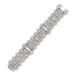 AN ART DECO DIAMOND BRACELET, BY BULGARI,