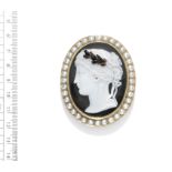 A SARDONYX PORTRAIT CAMEO, BY MORELLI, CIRCA 1810