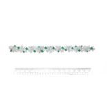 AN EMERALD AND DIAMOND BRACELET, BY GÜBELIN,