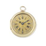 Thomas Tompion, London. A fine gold key wind pair case pocket watch London Hallmark for 1700