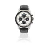 Universal Geneve. A stainless steel manual wind triple calendar chronograph wristwatch with moon ...