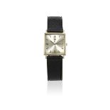 Jaeger-LeCoultre. An 18K white gold manual wind square wristwatch Ref: 1966, Circa 1962