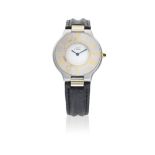 Cartier. A stainless steel quartz wristwatch Must de Cartier, Purchased 21st October 1988