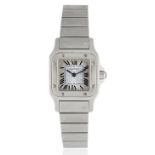 Cartier. A lady's stainless steel quartz bracelet watch Santos, Ref: 1565, Circa 2000