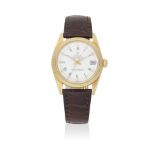 Rolex. An 18k gold automatic calendar wristwatch Datejust, Ref: 6827, Circa 1981
