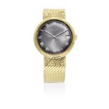 Patek Philippe. An 18K gold automatic calendar bracelet watch retailed by Arte Suizo Calatrava, ...