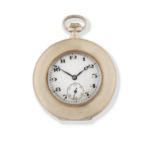 A 9K gold keyless wind open face pocket watch Glasgow Import mark for 1919