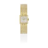 Rolex. A lady's 18K gold manual wind square form bracelet watch Precision, Ref: 2136, Circa 1960