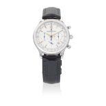 Jaeger-LeCoultre. A stainless steel quartz calendar chronograph wristwatch Master Control 1000 h...
