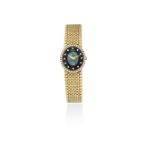 Piaget. A lady's 18K gold and diamond set manual wind bracelet watch with opal dial Ref: 9826C 11...