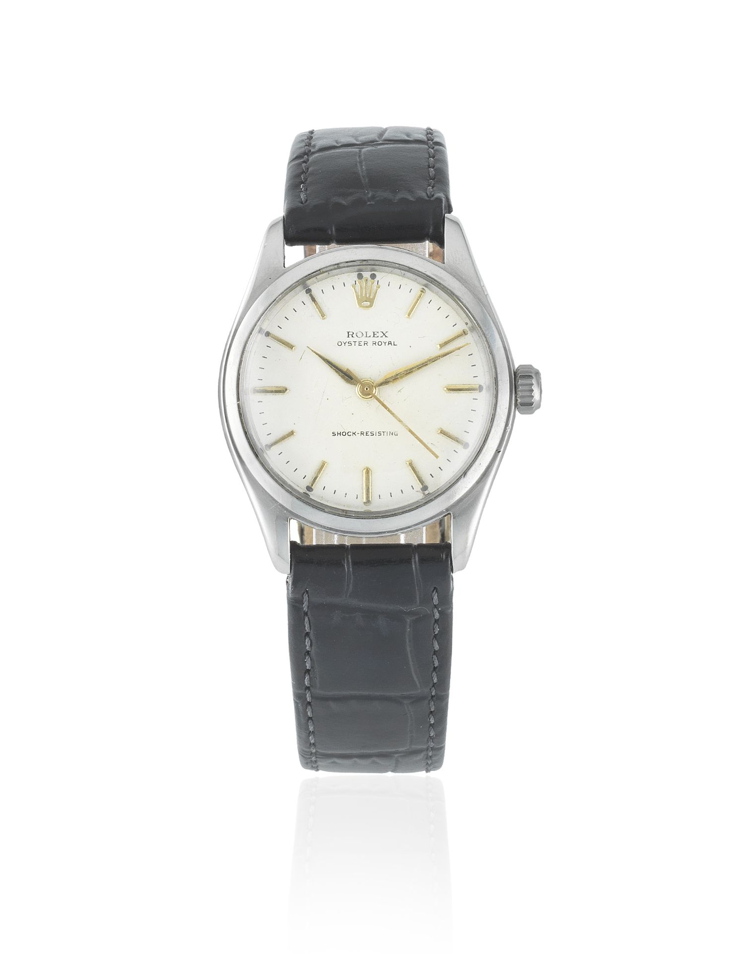 Rolex. A stainless steel manual wind wristwatch Oyster Royal, Ref: 6144, Circa 1963