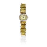 Rolex. A lady's 18K gold and diamond set manual wind bracelet watch Precision, Ref: 3060, Circa ...