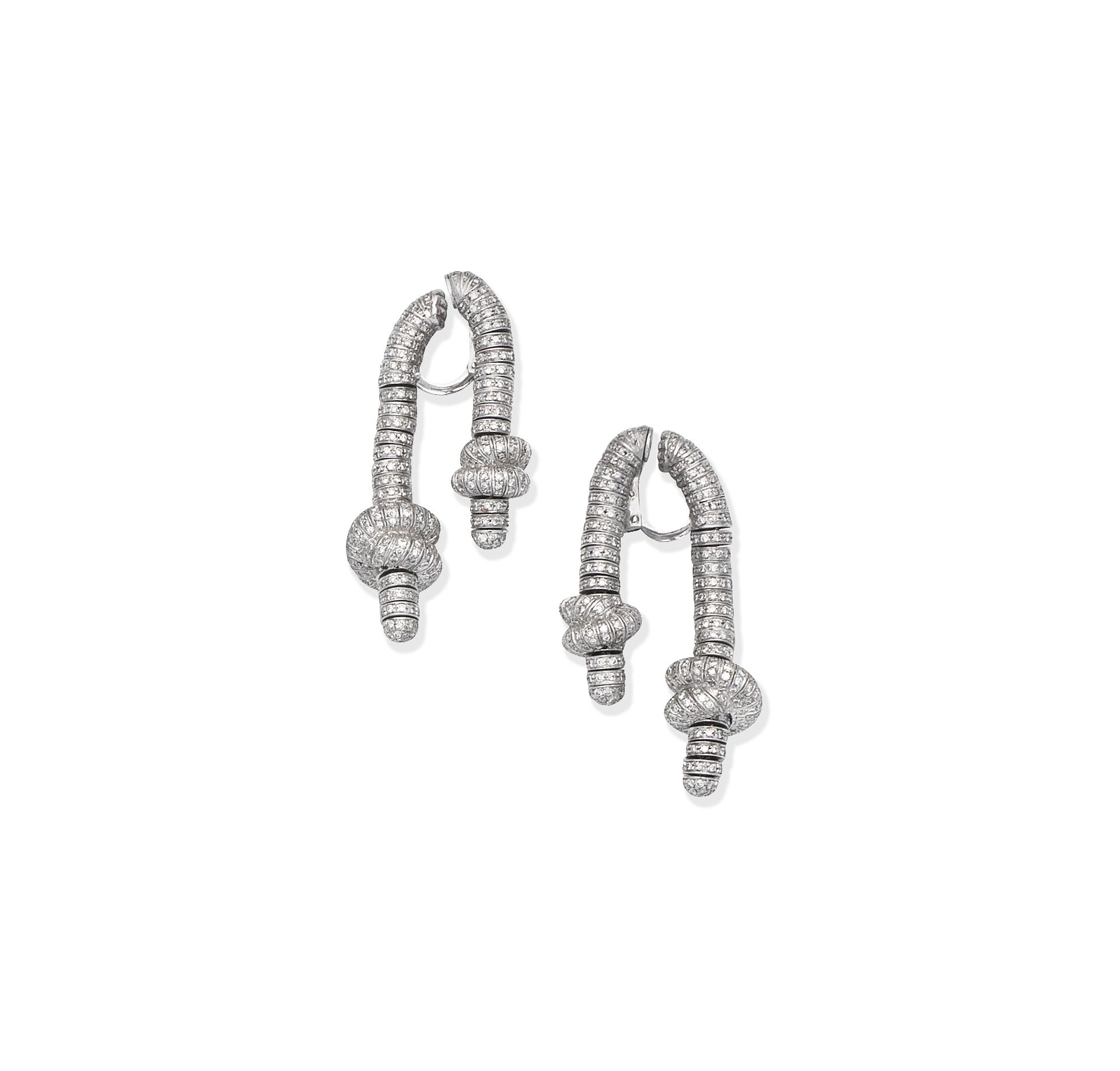 Della Valle: Diamond earclips