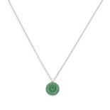 GRAFF: Emerald and diamond 'Halo' pendant