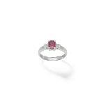 Ruby and diamond ring