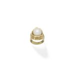 Cultured pearl ring