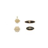 Collection of four brooches, late 19th century (4)