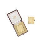 Cartier: Gold travelling photograph frame,