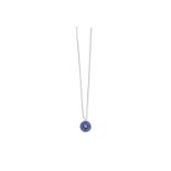 GRAFF: Sapphire and diamond 'Halo' pendant