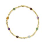 Gem-set necklace