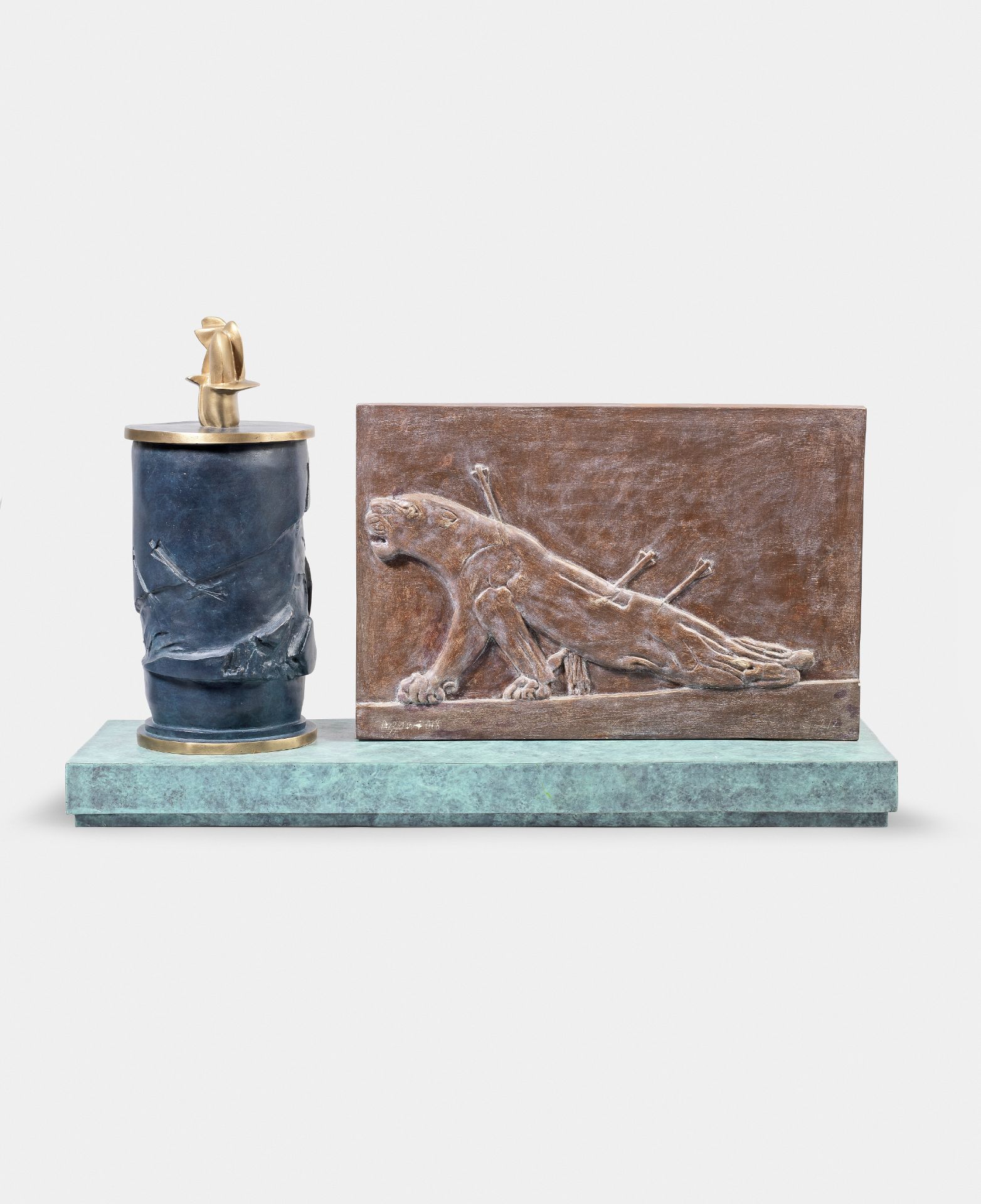 Dia Azzawi (Iraq, born 1939) Misfired Target: Iraqi Cylinder Seal