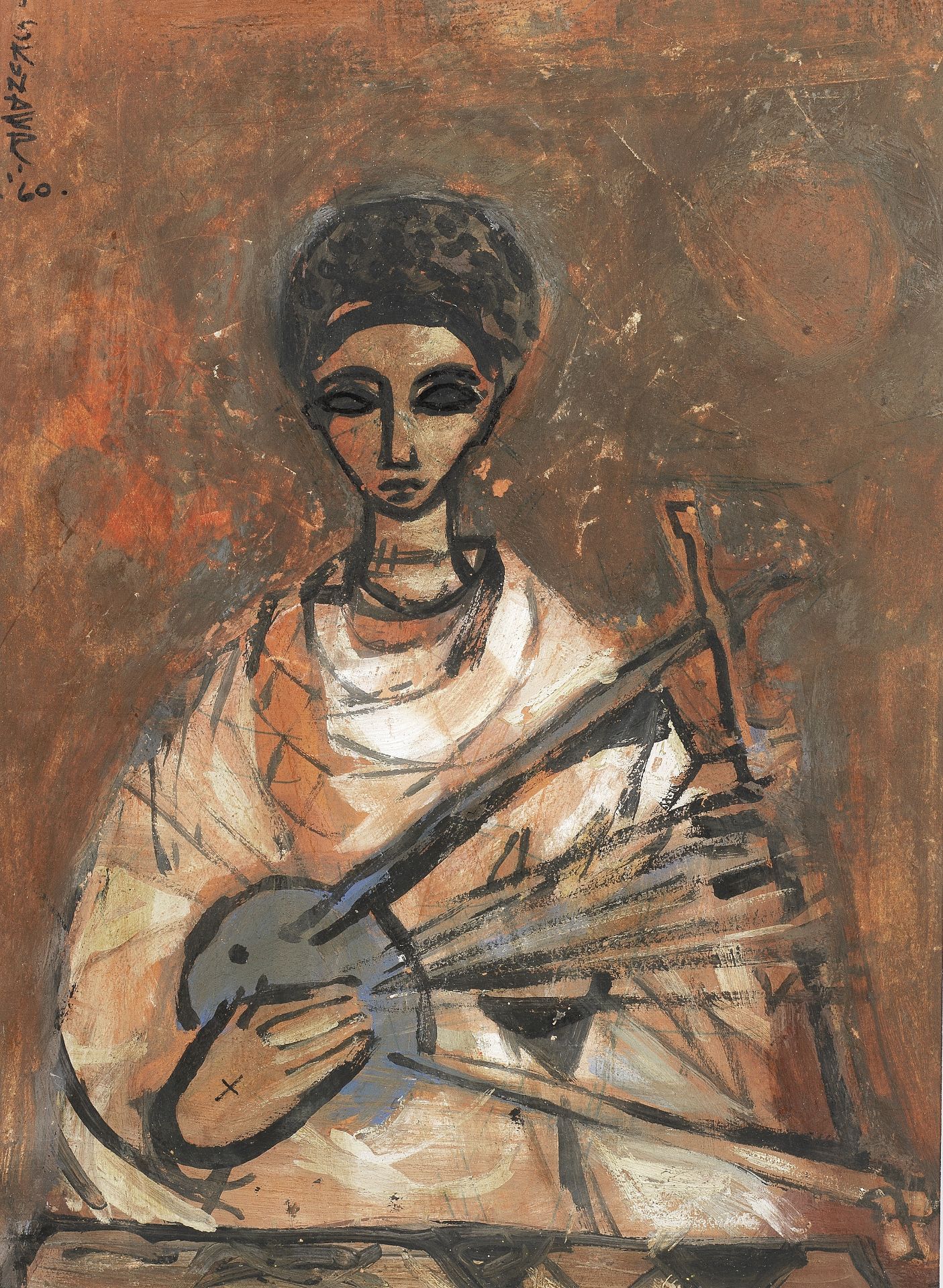 Alexander 'Skunder' Boghossian (Ethiopian, 1937-2003) Musician