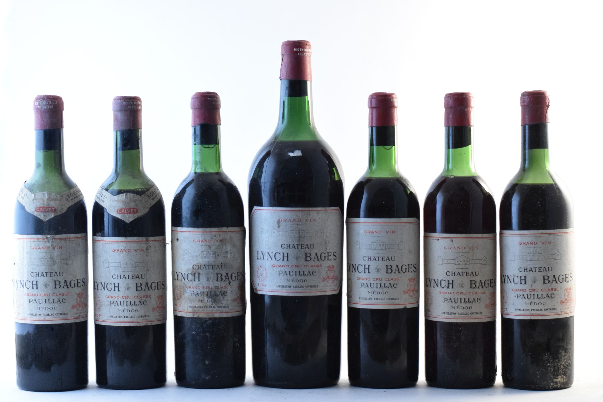 Château Lynch-Bages 1957 (1) Château Lynch-Bages 1959 (2) Château Lynch-Bages 1961 (3) Château Ly...