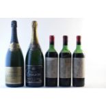 Fortnum & Mason Brut 1990 (1 magnum) Lanson Black Label NV, bin-soiled label (1 magnum) Château P...