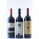 Solaia 1987, Antinori (1) Sassicaia 1996, Bolgheri (1) Masseto 2000, Tenuta dell'Ornellaia (1)