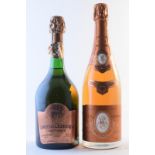 Taittinger Comtes de Champagne, Rosé 1983 (1) Louis Roederer Cristal, Rosé 1985 (1)