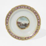 A porcelain dinner plate from the dowry service of Grand Duchess Maria PavlovnaImperial Porcelain...