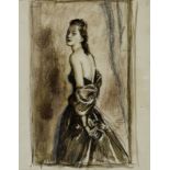 Serge Ivanoff (Russian, 1893-1983) Portrait of artist's wife 31 x 24cm (12 1/4 x 9 1/2in).