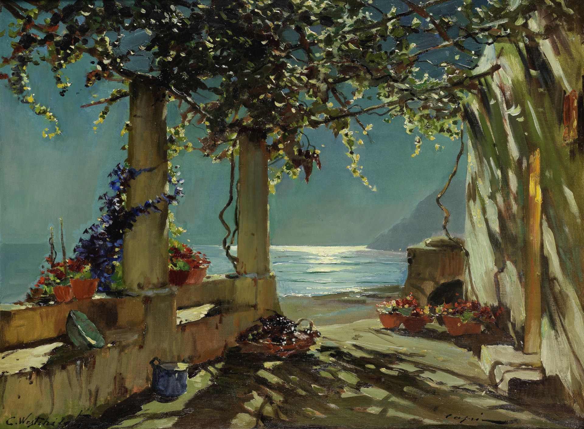 Constantin Aleksandrovich Westchiloff (Russian, 1877-1945) 'Capri'