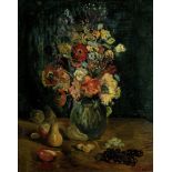 Constantin Terechkovitch (American/Russian, 1902-1978) Vase de fleurs et fruits