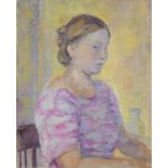 Maria Mikhailovna Siniakova (Russian, 1898-1989) Portrait of the artist's sister Ksenia Aseeva (S...