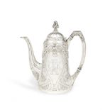 A silver coffee pot in the Art Nouveau tasteKurliukov, Moscow, 1898-1914