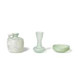 Three Roman green glass vessels 3