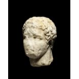 A Greek marble head of a youth or athlete