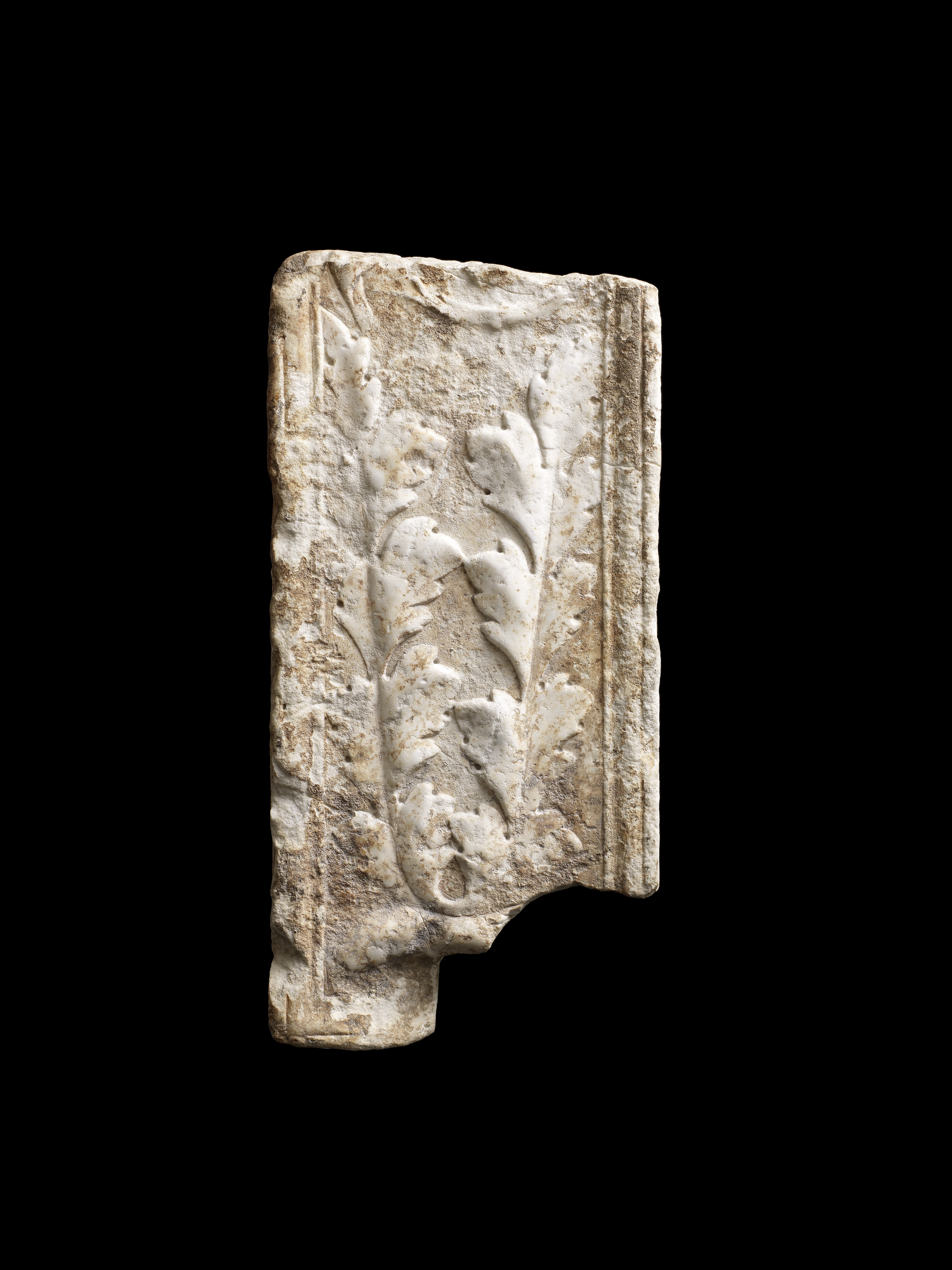 A Roman marble fragment of a pilaster