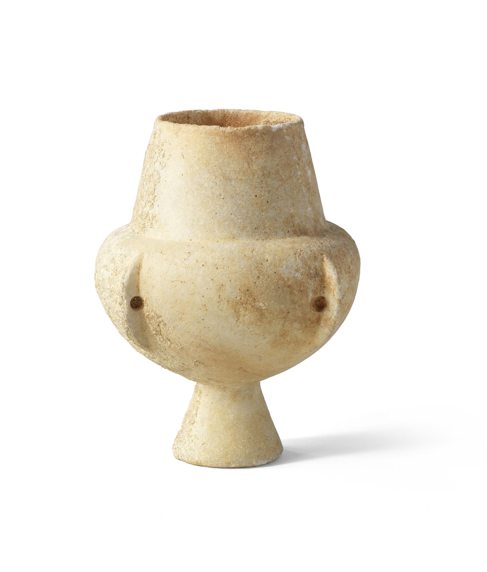 A Cycladic marble kandila