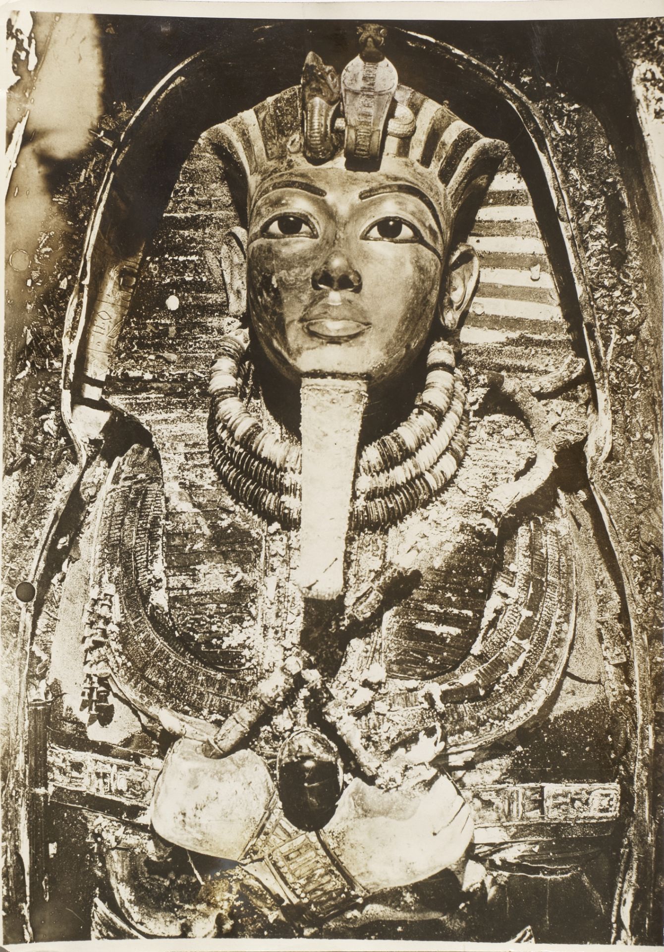 A collection of 14 photographs relating to the opening of the Tomb of Tutankhamun, 1922-1923, by ...