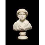 A Roman marble male portrait bust