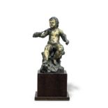 A Roman bronze figure of a boy fishing