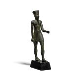 A large Egyptian bronze Amun