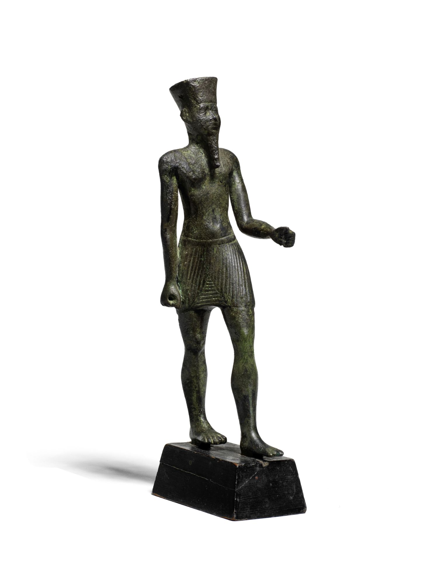 A large Egyptian bronze Amun